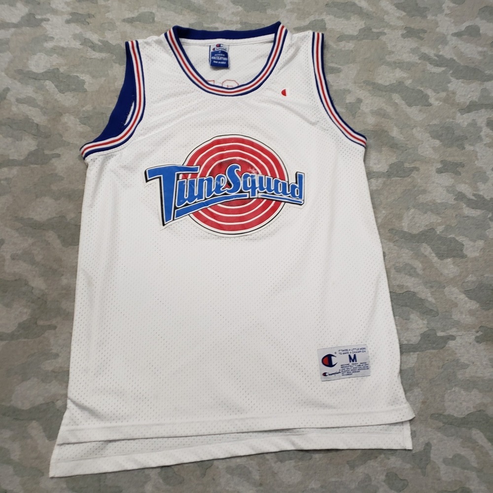 VTG Tune Squad Jersey Shirt Mens Medium White Champion Lola #10 Sleeveless